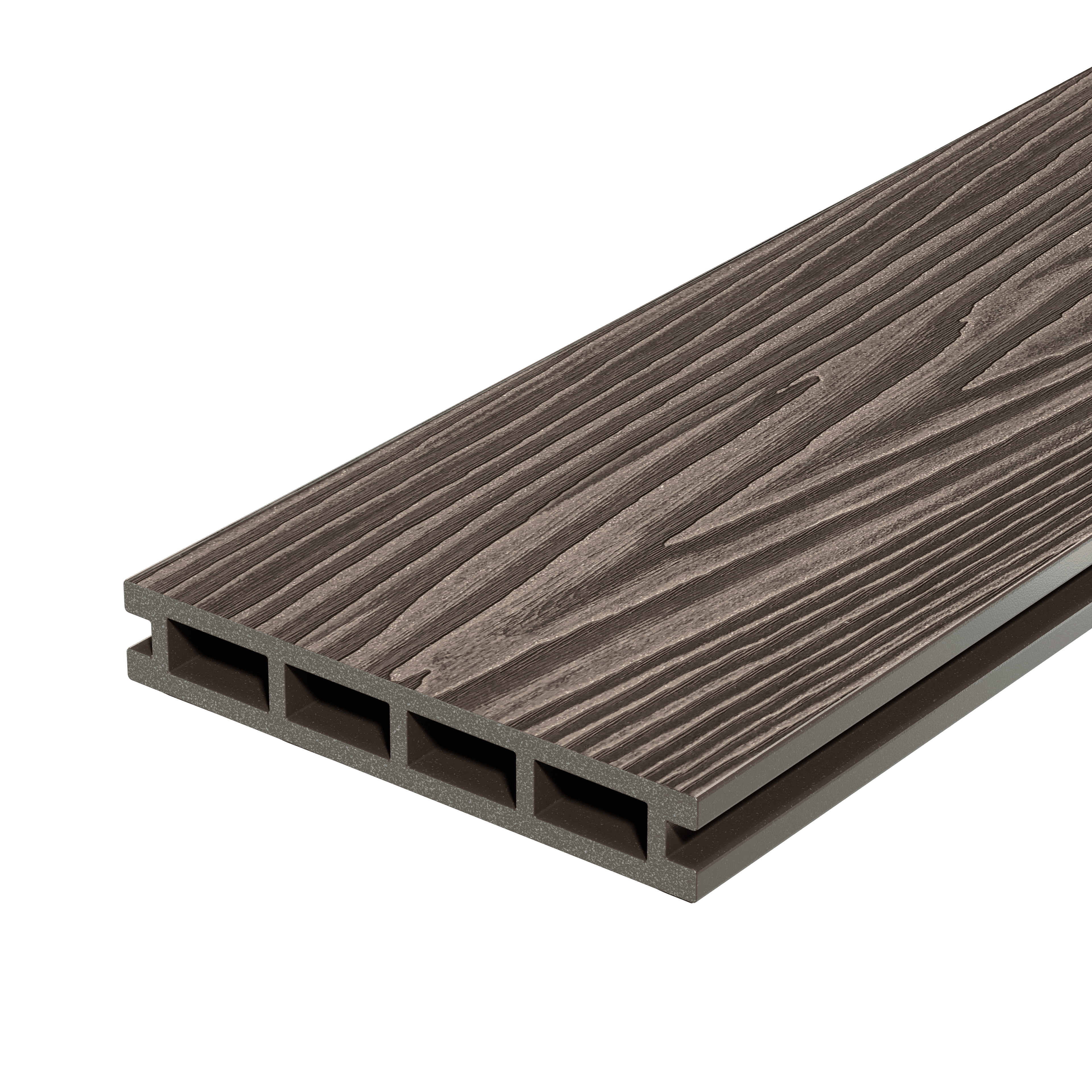 Террасная доска Decking Country 150х24х3000 0,45м2 венге (Темный Орех)