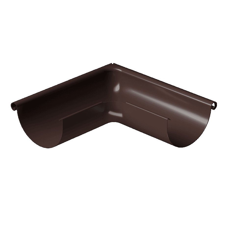Docke STAL PREMIUM Угол внешний 90° D125 (Шоколад 8019)